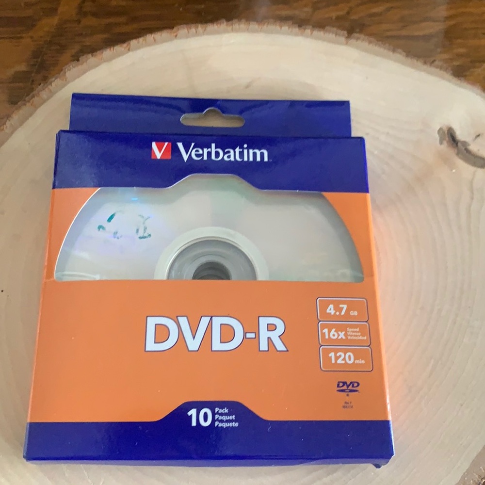 Dvd-r pack f 10 new in box